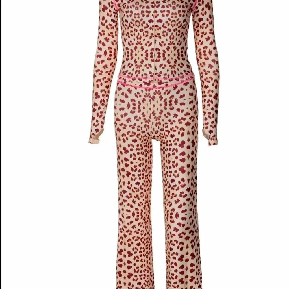 I.AM.GIA leopard print two piece set